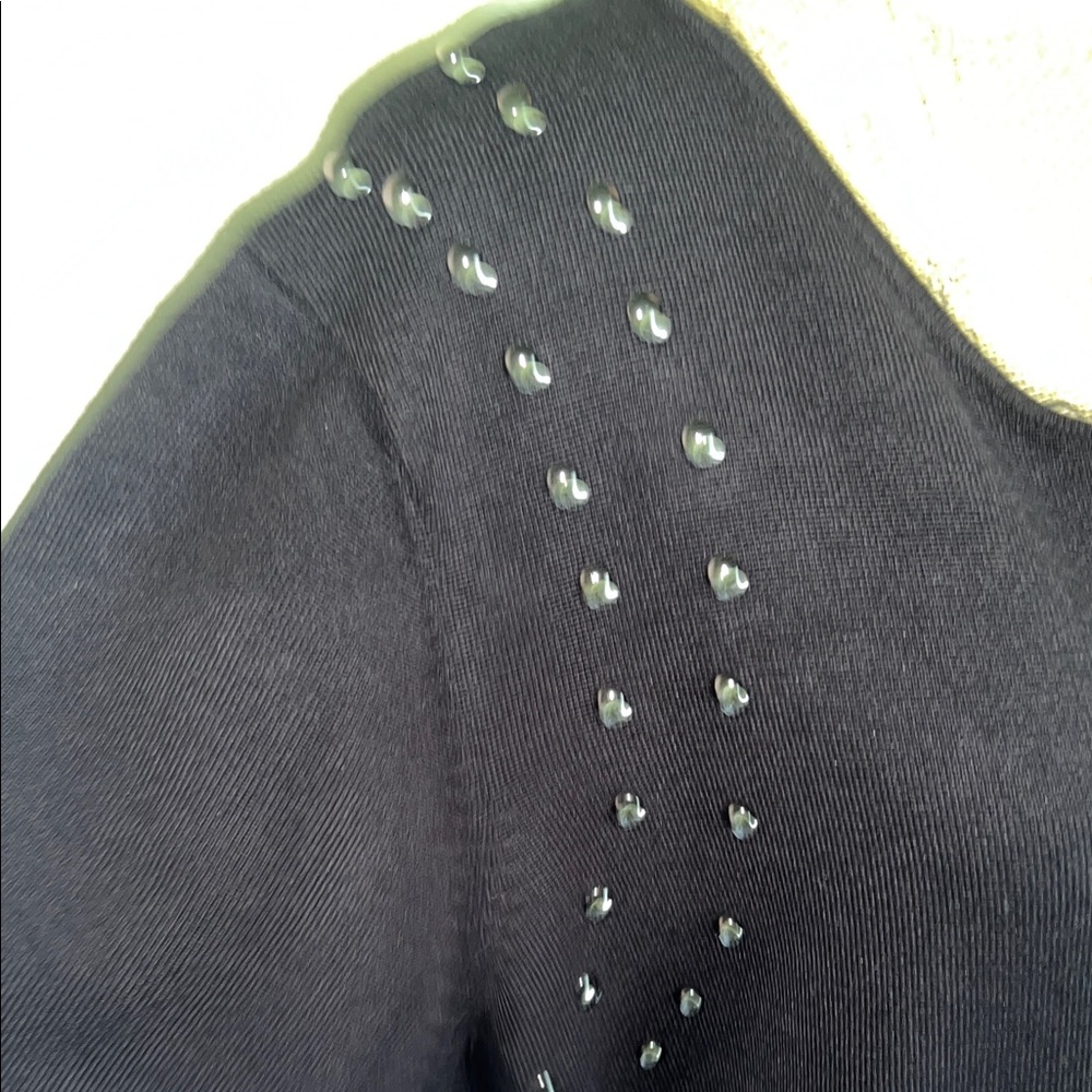 Elegant Black Studded Ashley Stewart Dress - Picture 5 of 7